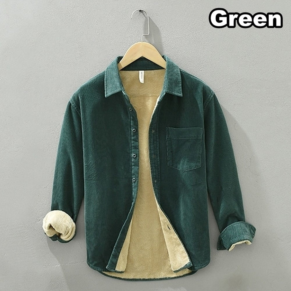 Brushed lining corduroy shirt HL2348