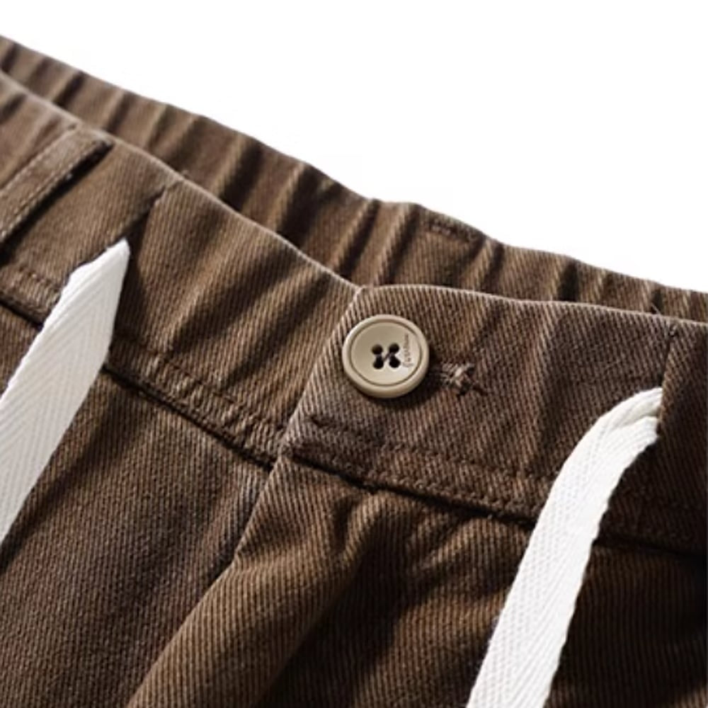 Drawstring straight pants HL2438