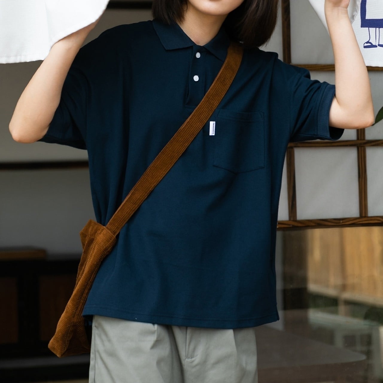 Half Sleeve Blue Polo Shirt HL1699