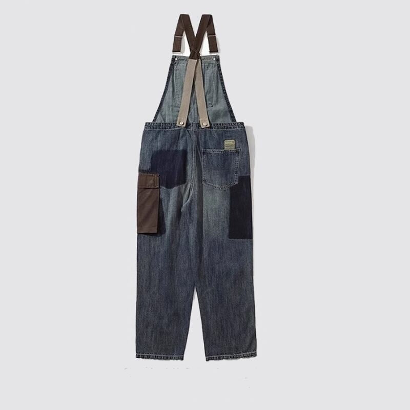 <サイズ詳細不明>Retro denim overalls HL2243