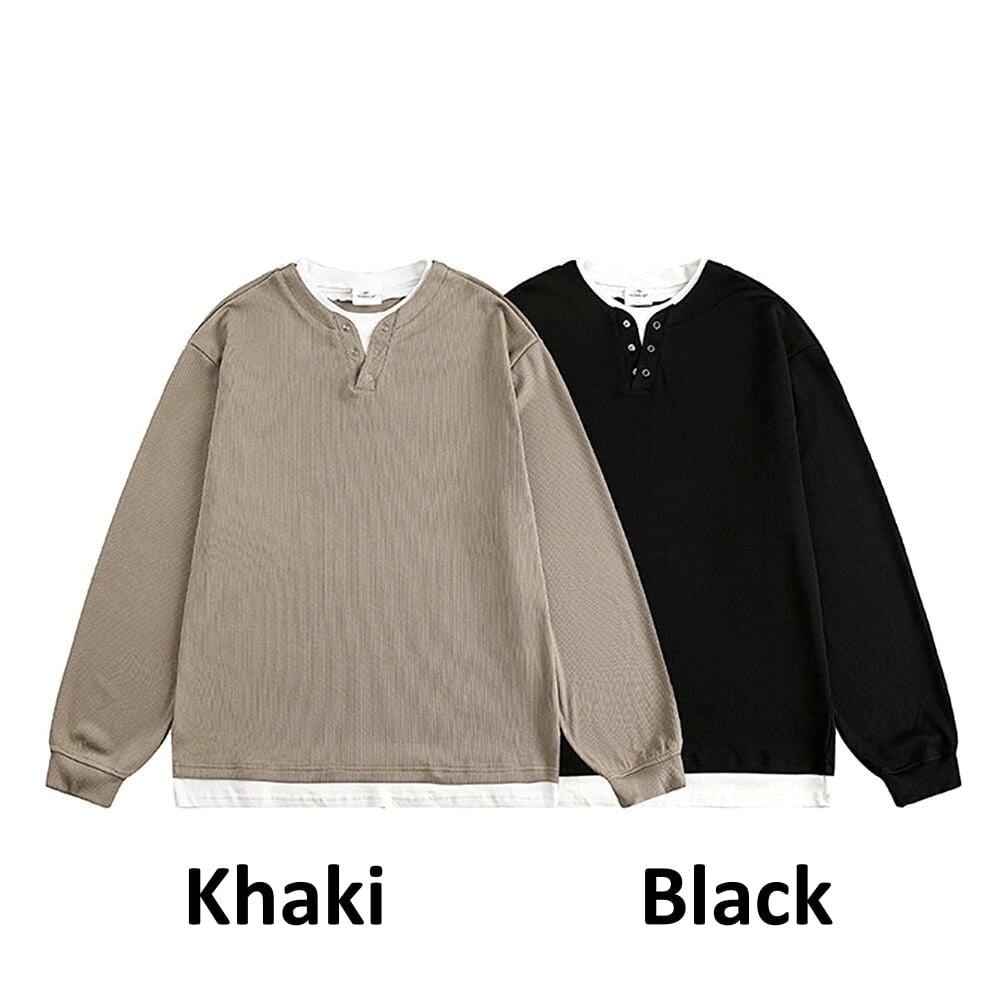 Faux layered sweatshirt HL2416