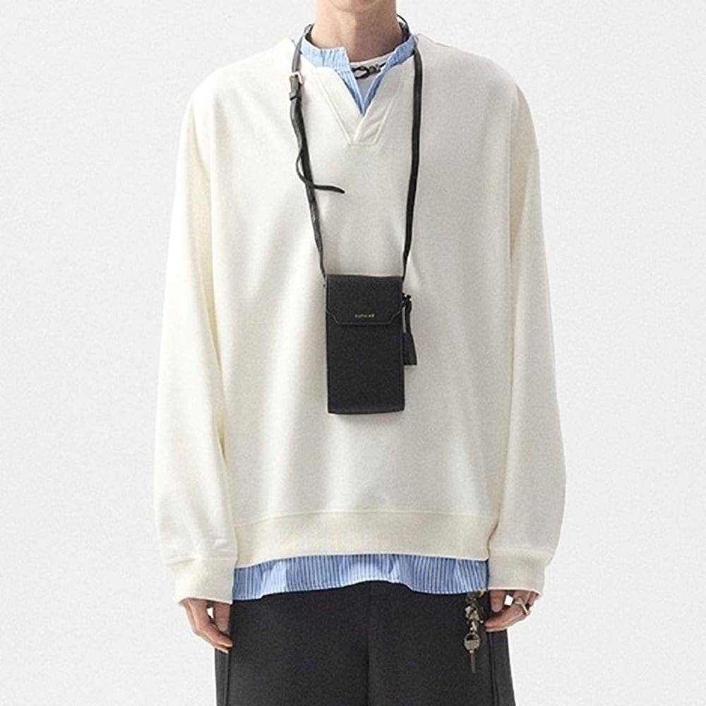 Faux layered sweatshirt HL2417