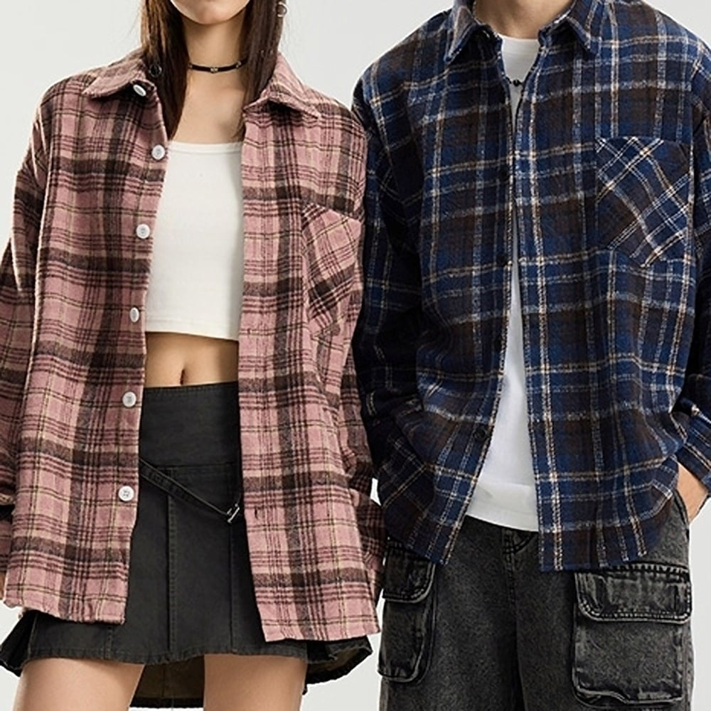 Flannel check shirt HL2418
