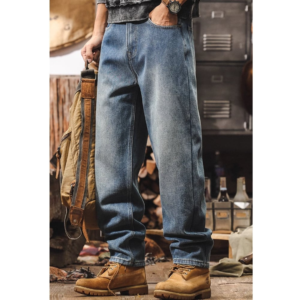 Straight denim jeans HL2408