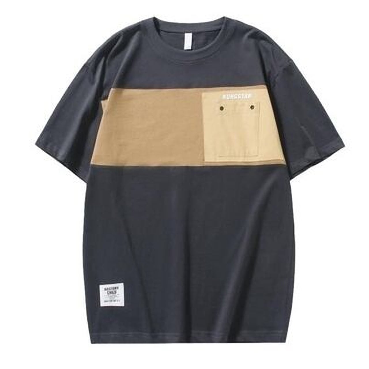 バイカラーラウンドネックTシャツ HL1781