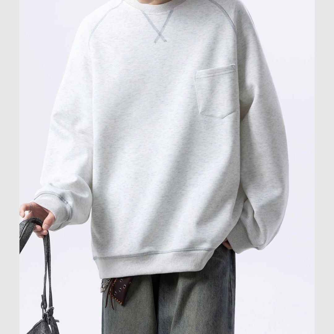 Round neck sweatshirt H2404