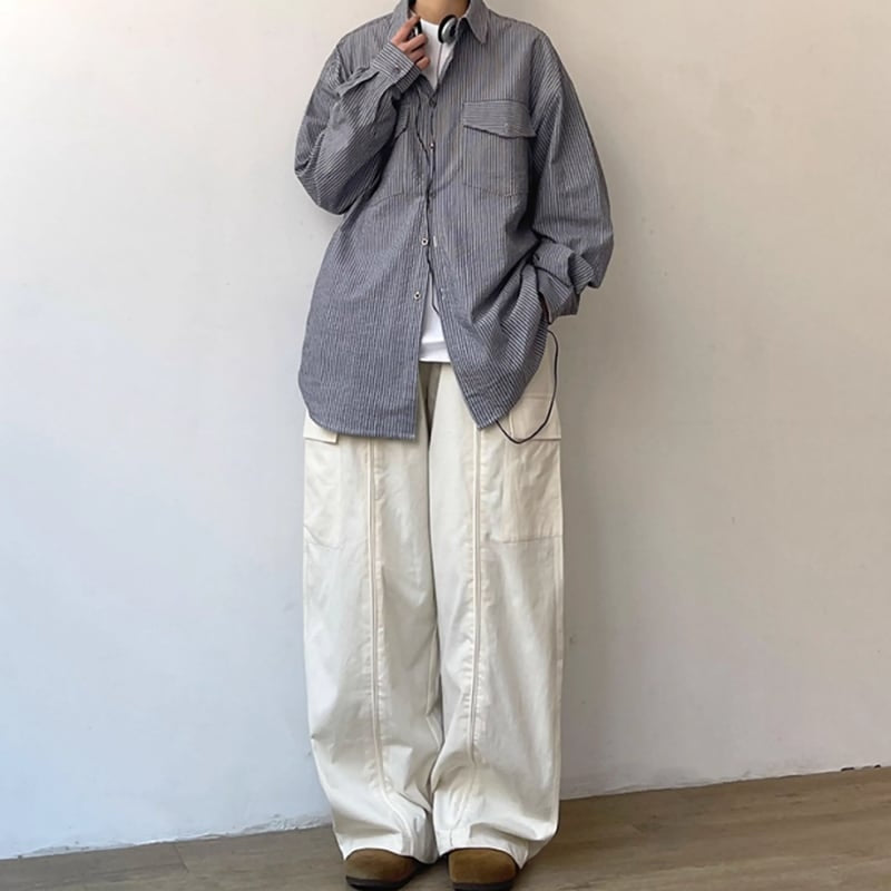 Loose straight pants HL2198