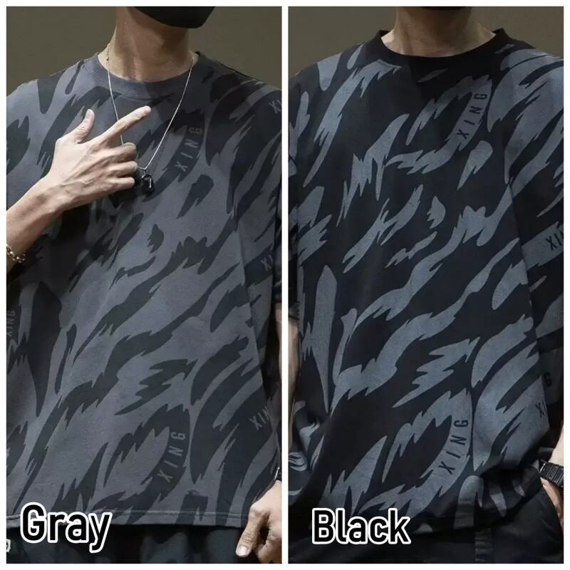 Dark Color Loose T-shirt HL2033