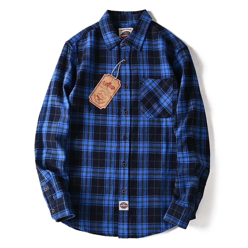 Flannel check shirt HL2317