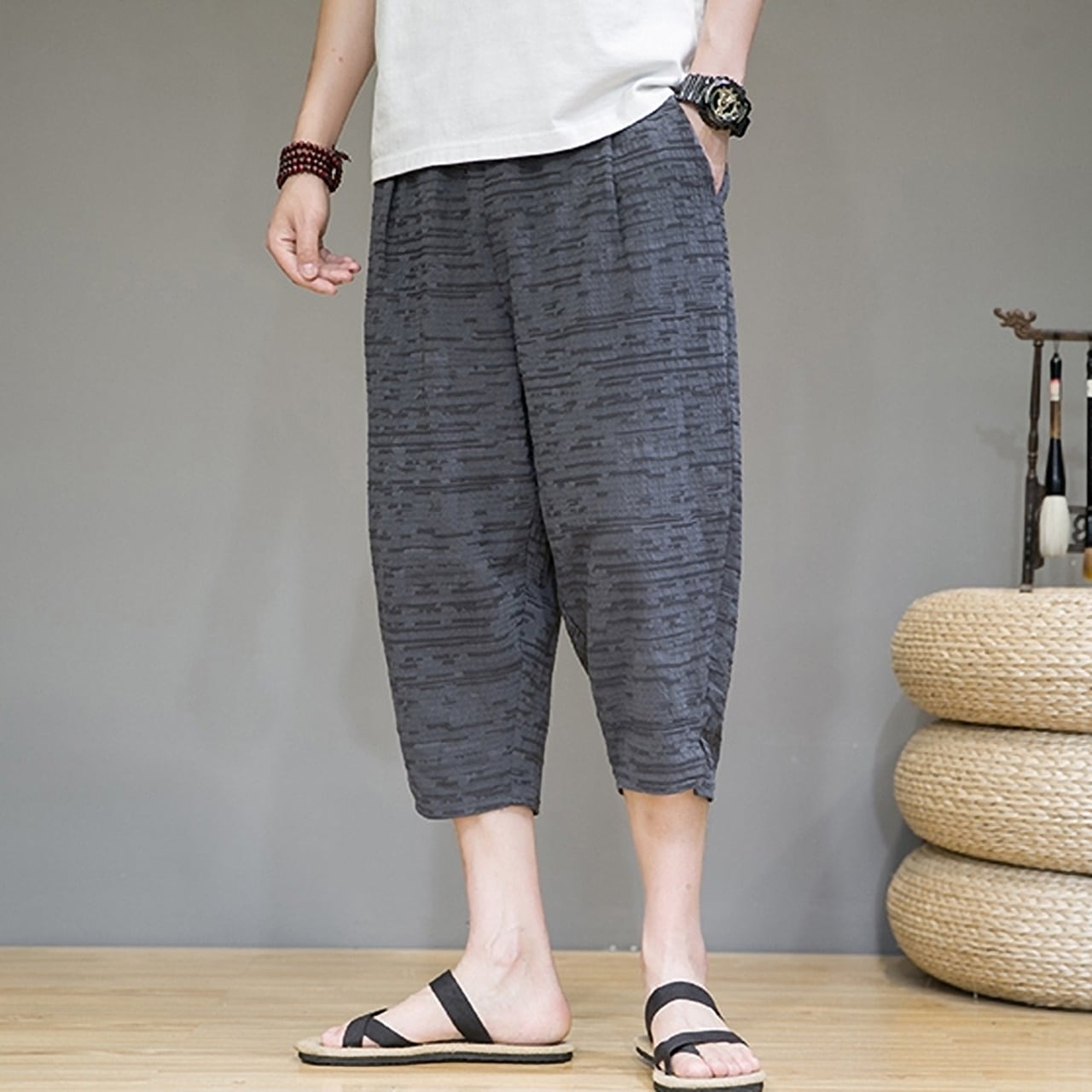 クロップド丈リラックスパンツ HL1751