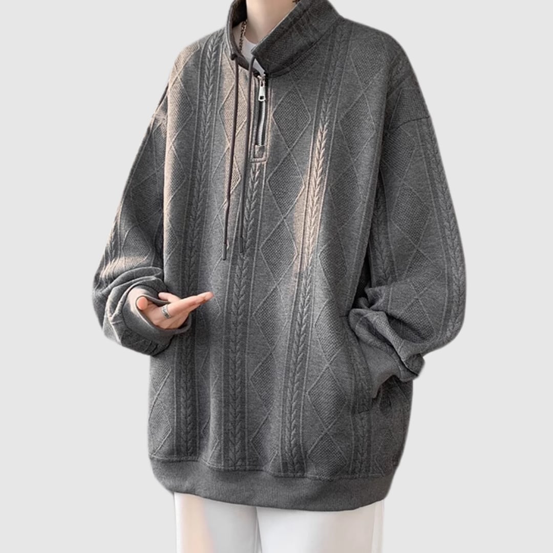 Half zip stand collar tops HL2293