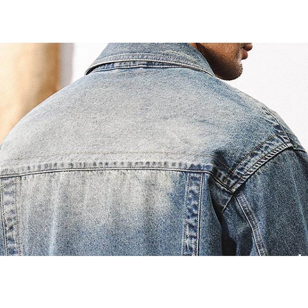 Washed denim jacket HL2407