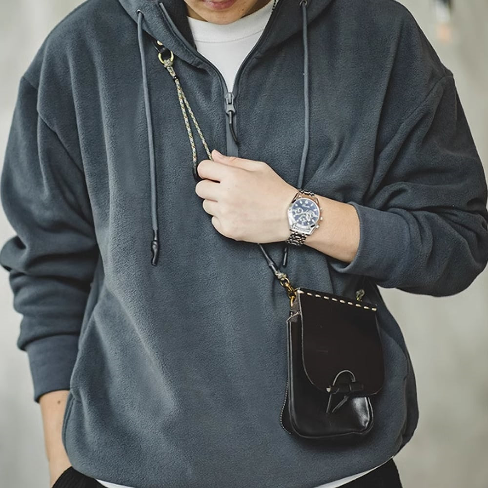 Half zip fleece sweater HL2449