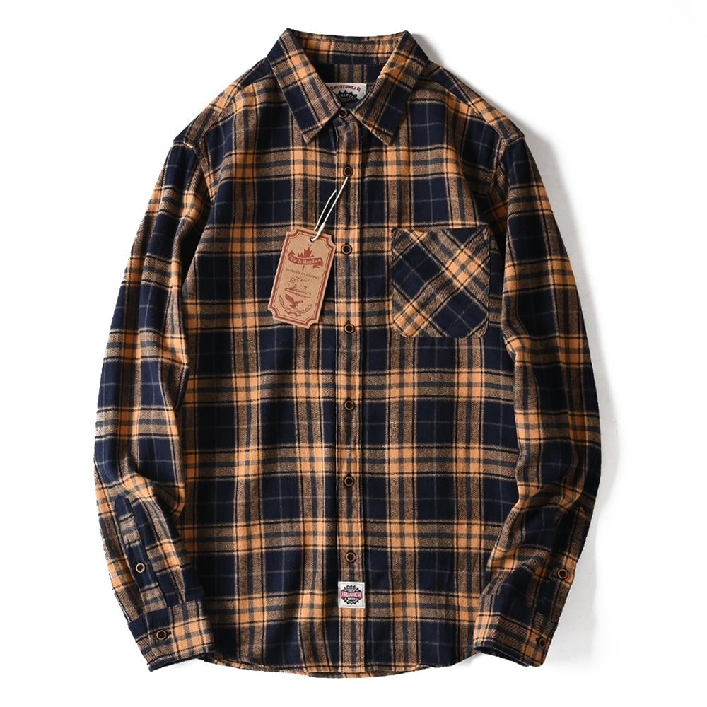 Flannel check shirt HL2317