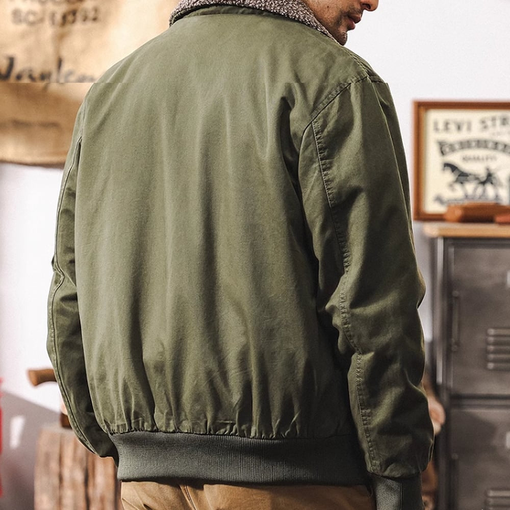 Back boa zip up jacket HL2406