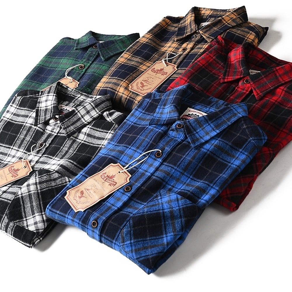 Flannel check shirt HL2317