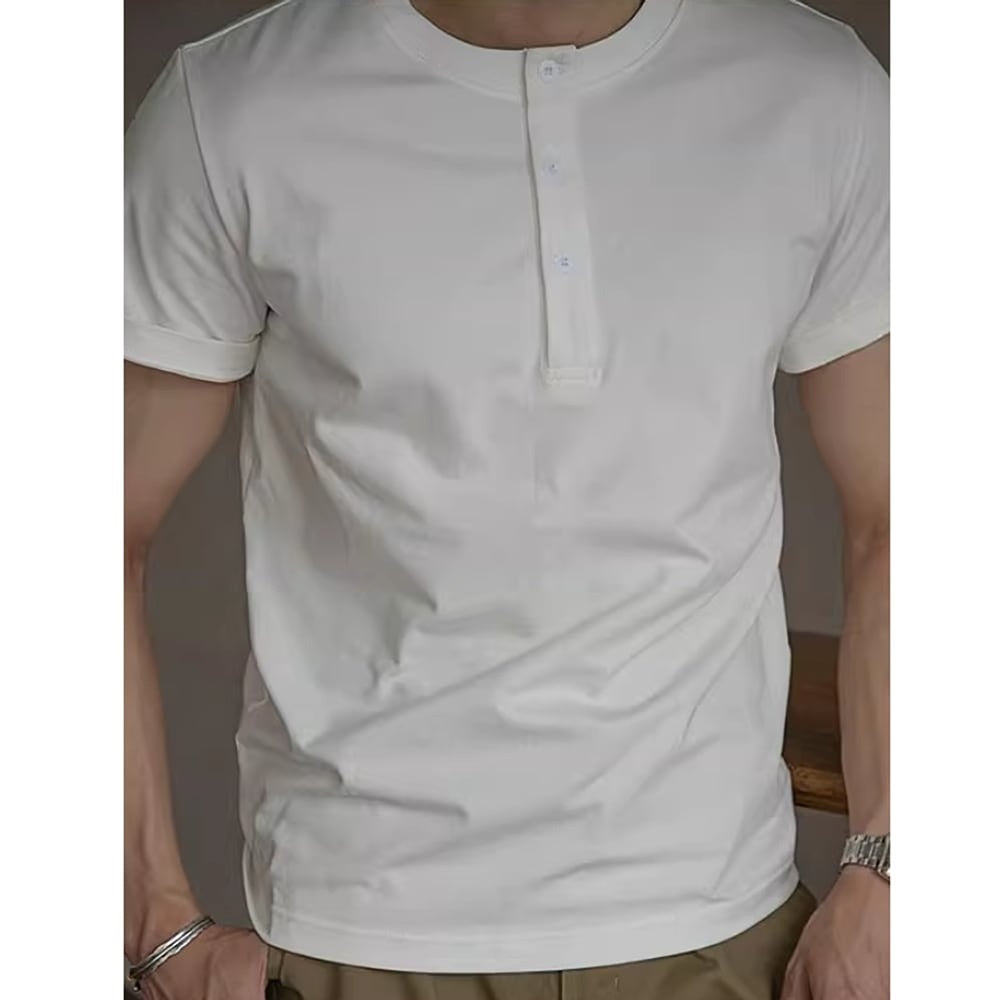 Henley neck T-shirt HL2452