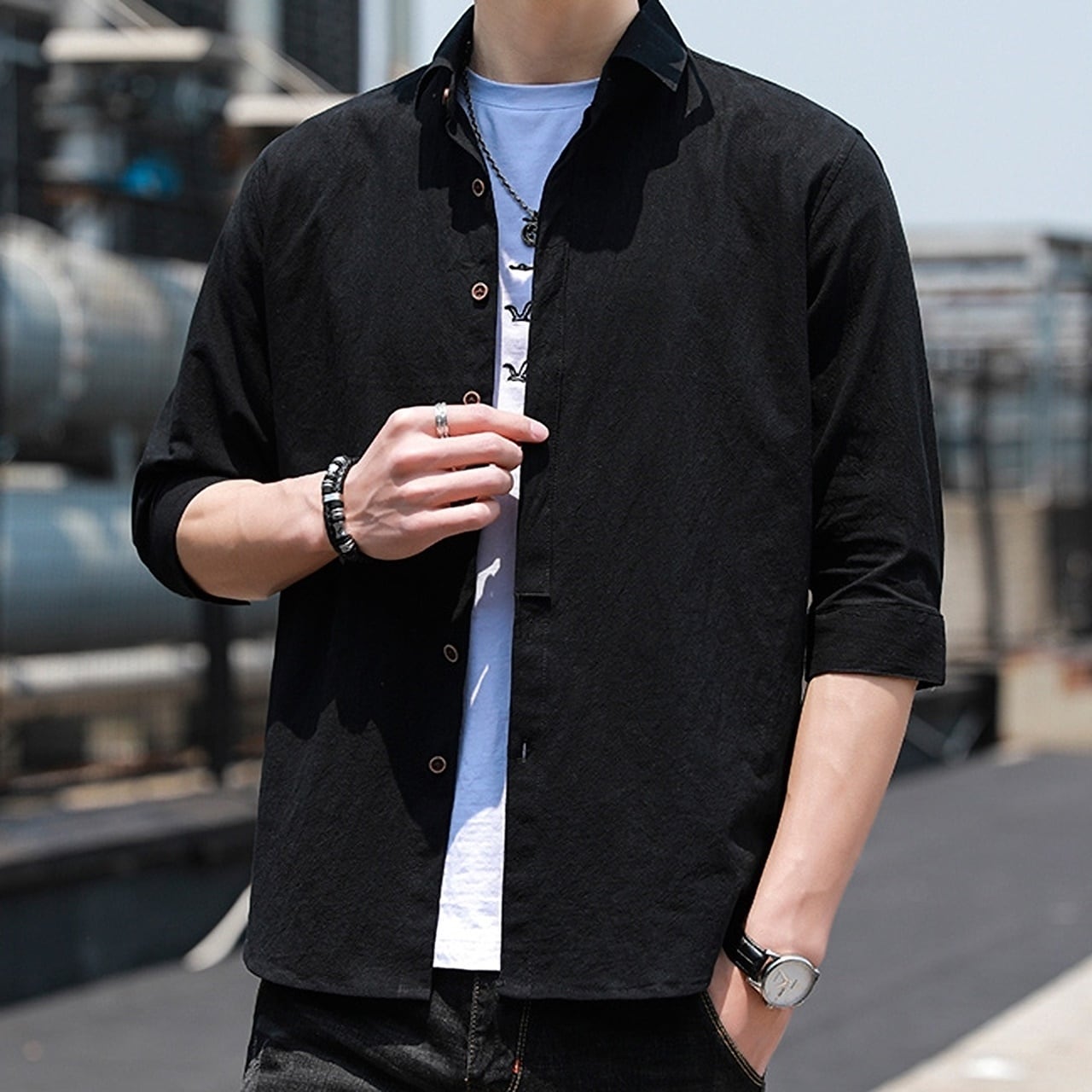 Three-quarter sleeve shirt HL1715