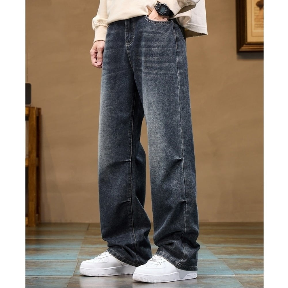 Wide straight denim jeans HL2357