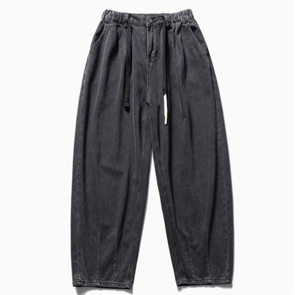 Wide leg casual denim pants HL2373