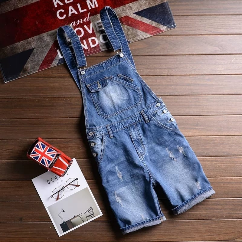 Denim Half Overalls HL2045