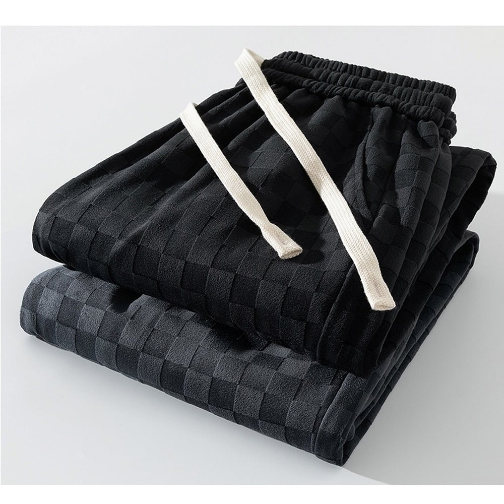 Block check sweat pants HL2296