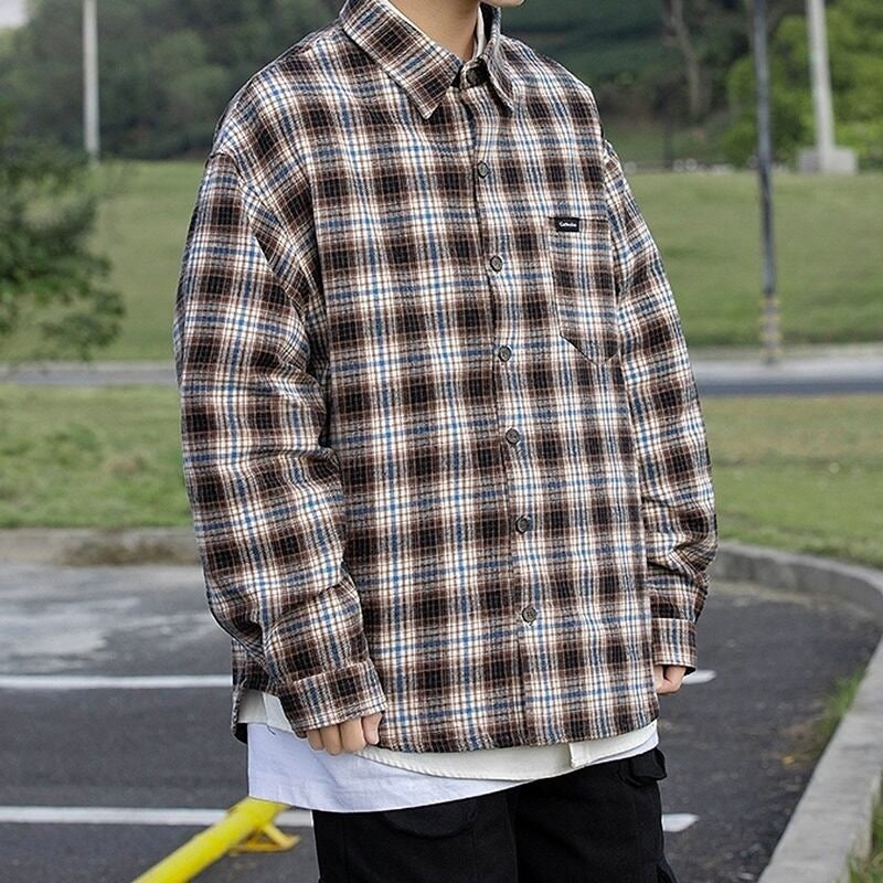 Long sleeve check shirt HL2200