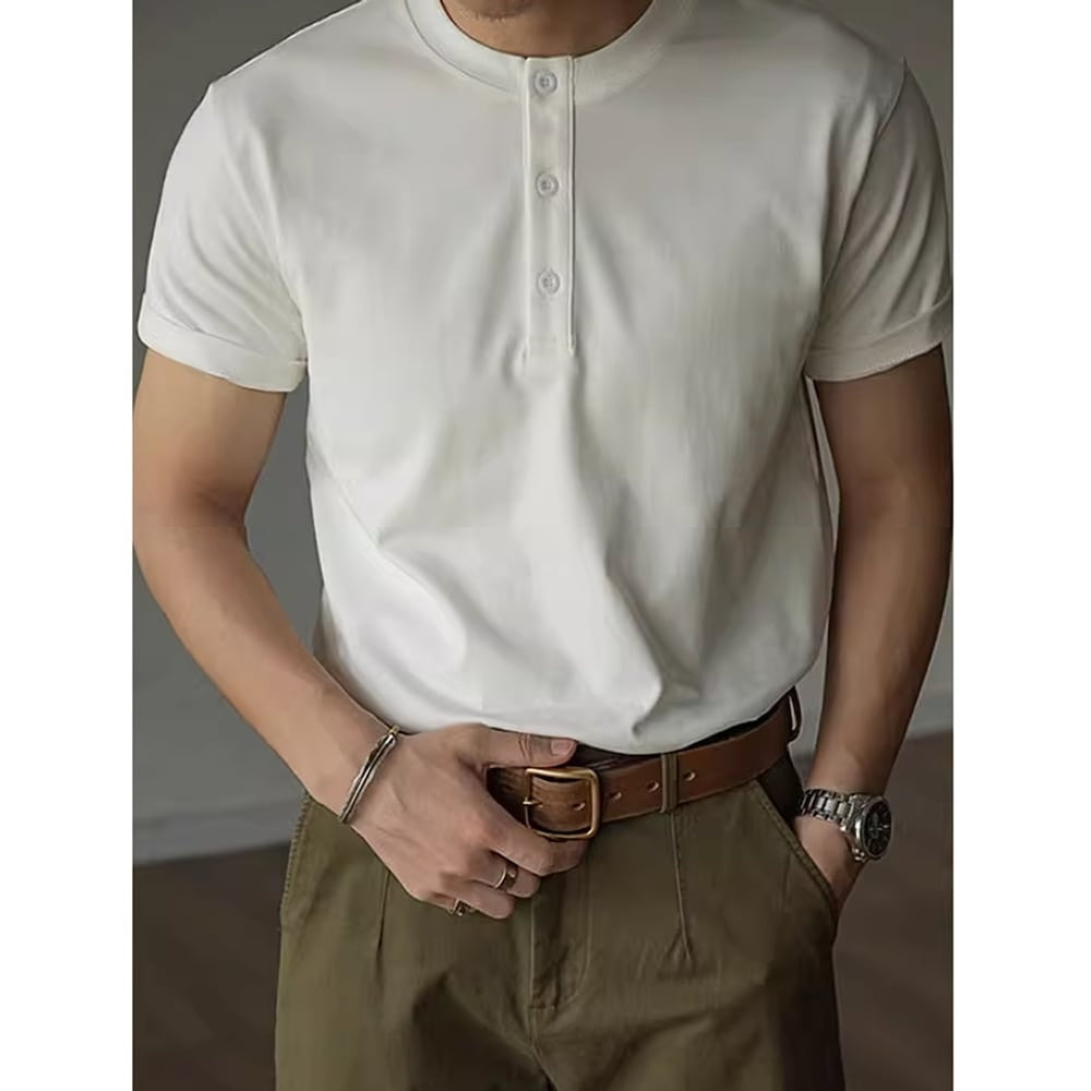 Henley neck T-shirt HL2452