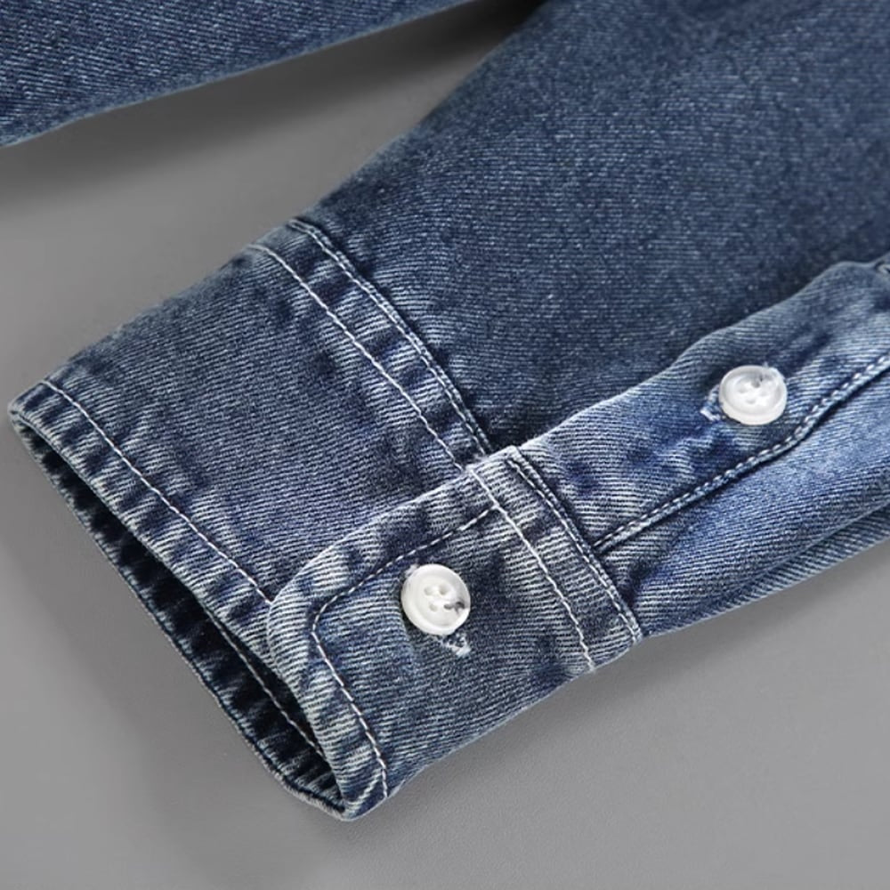Fleece denim shirt HL2345