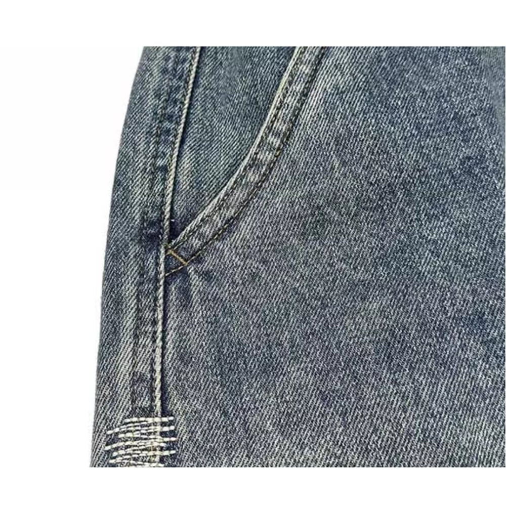 Loose washed denim pants HL2261