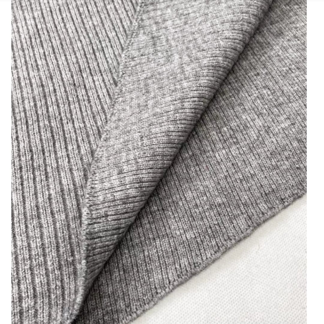 Irregular hem knit tops E7009