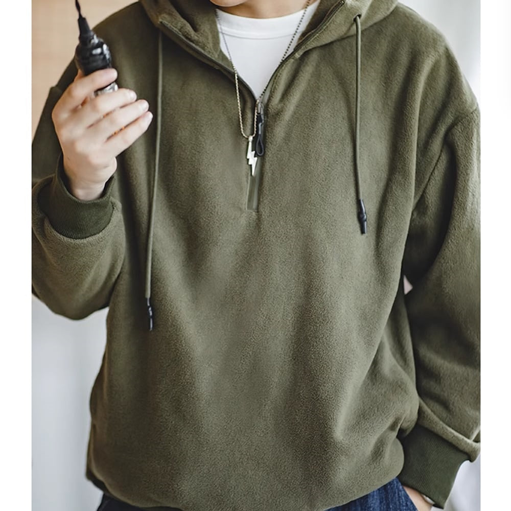 Half zip fleece sweater HL2449