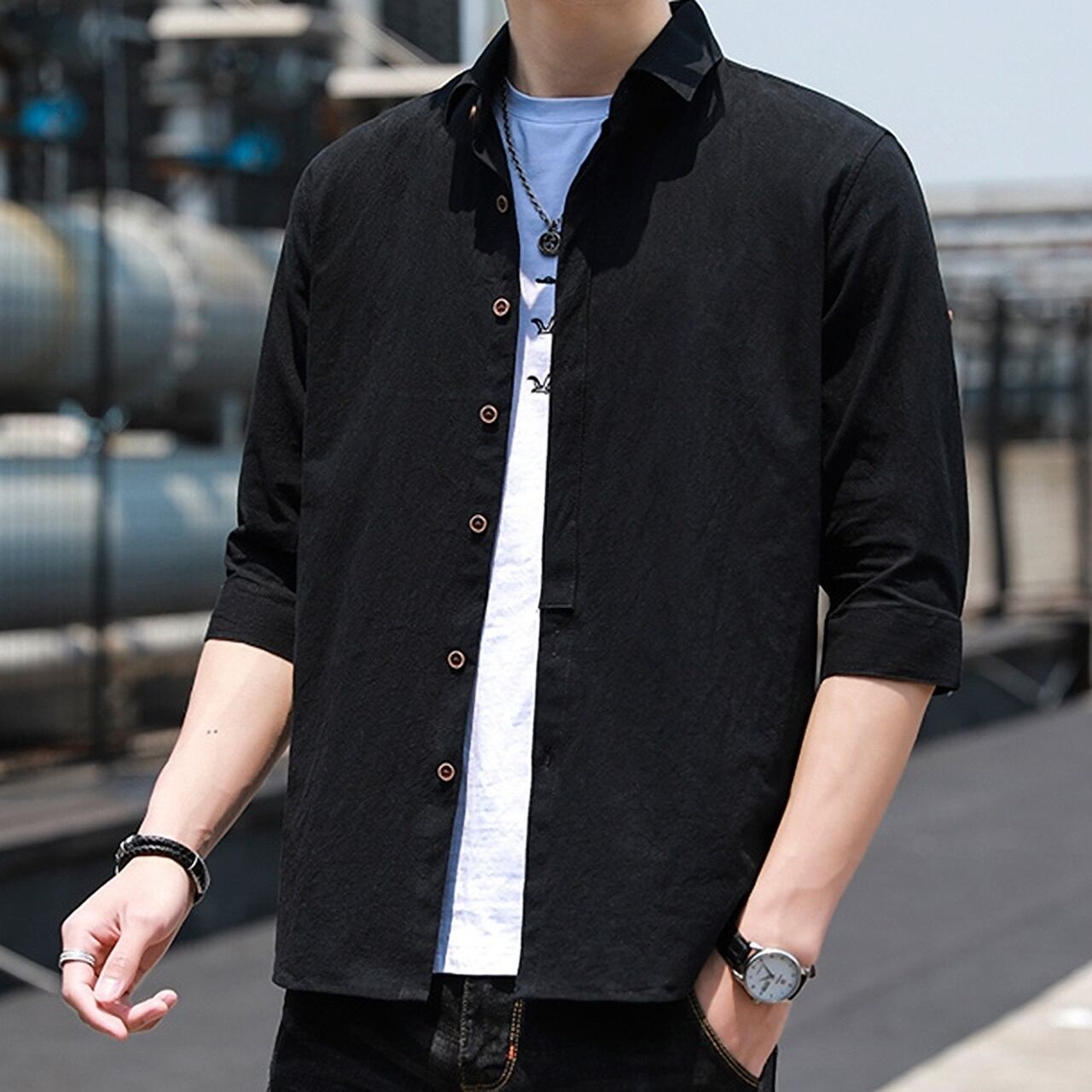 Three-quarter sleeve shirt HL1715