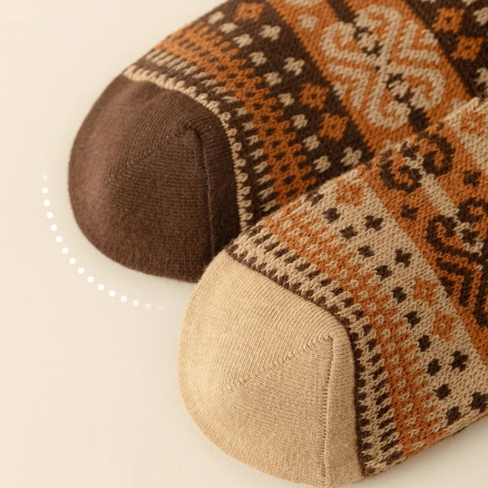 Nordic pattern socks random set of 3 pairs HL2327