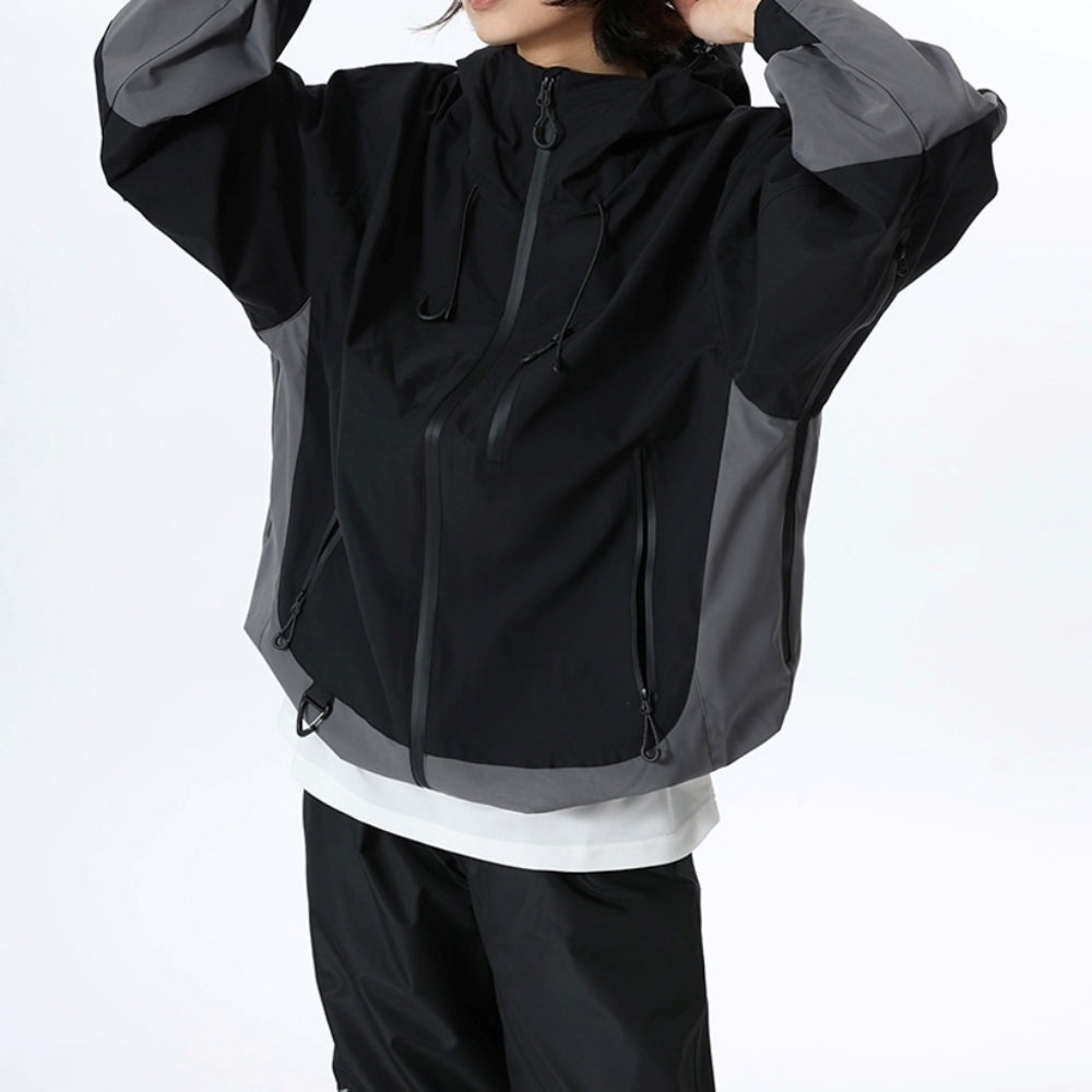 Contrast color mountain jacket HS1023