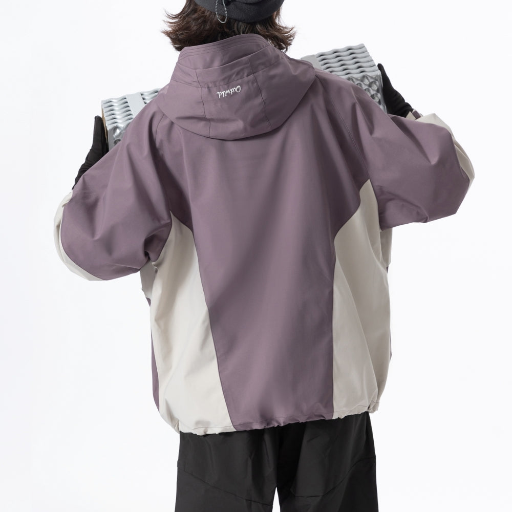 Contrast color outdoor jacket HS1028