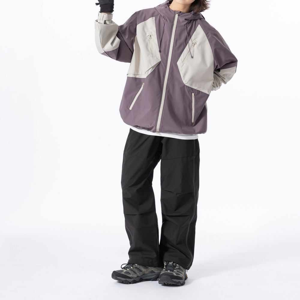 Contrast color outdoor jacket HS1028