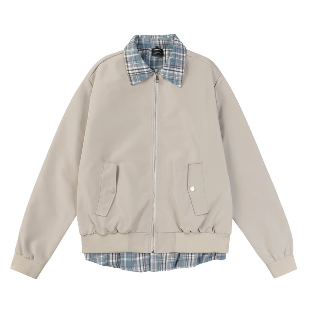 Faux layered jacket HL2441