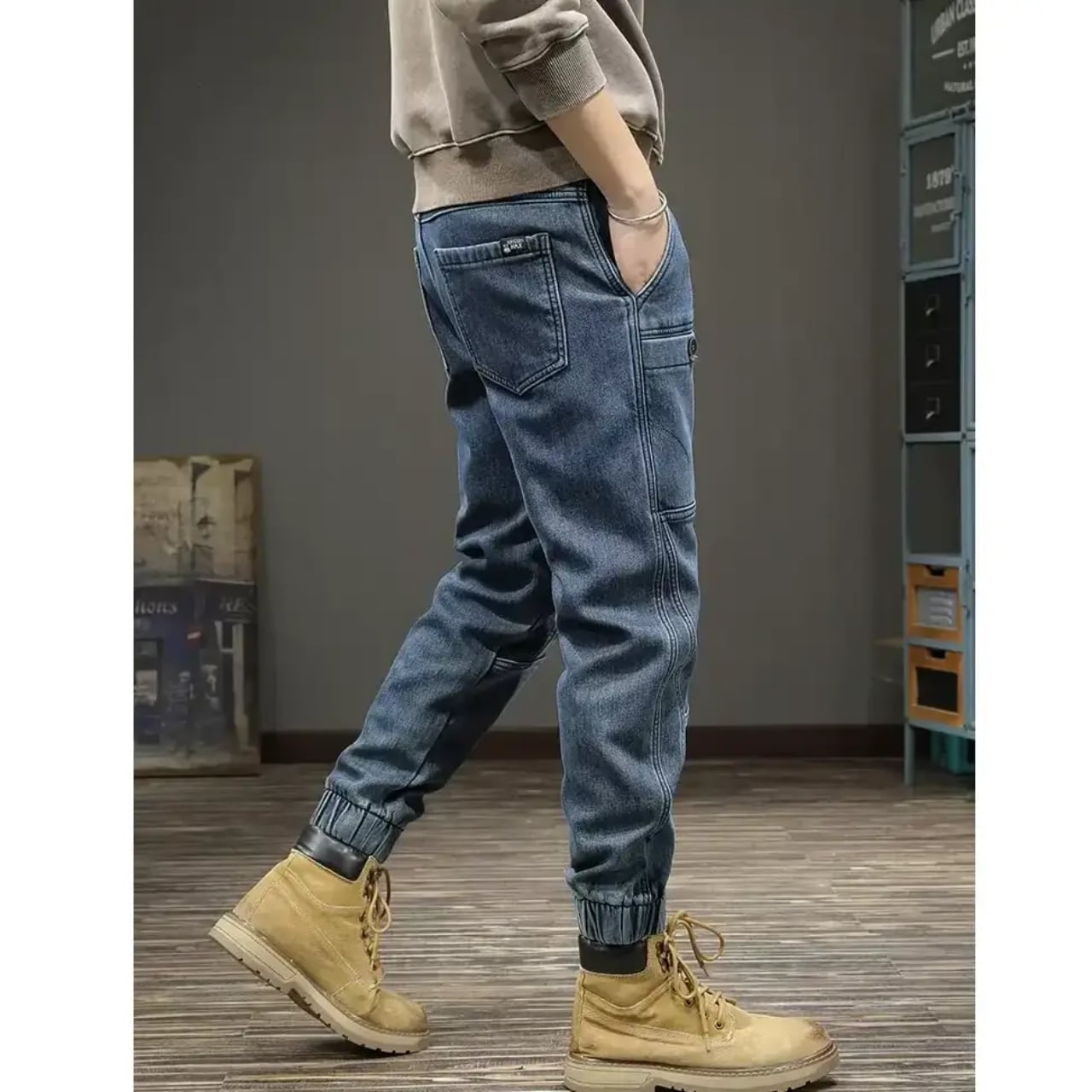 デニムジョガーパンツ HL1837