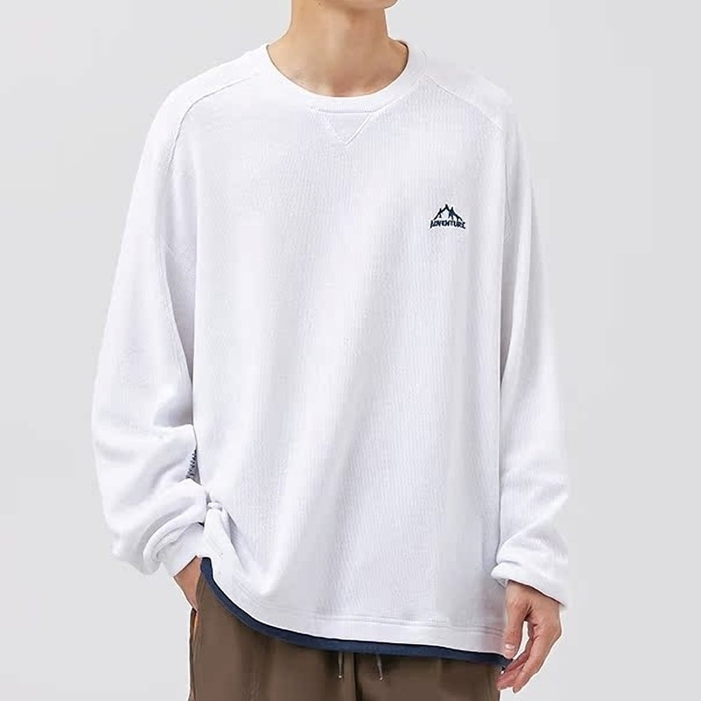 Layered style long sleeve T-shirt H2426