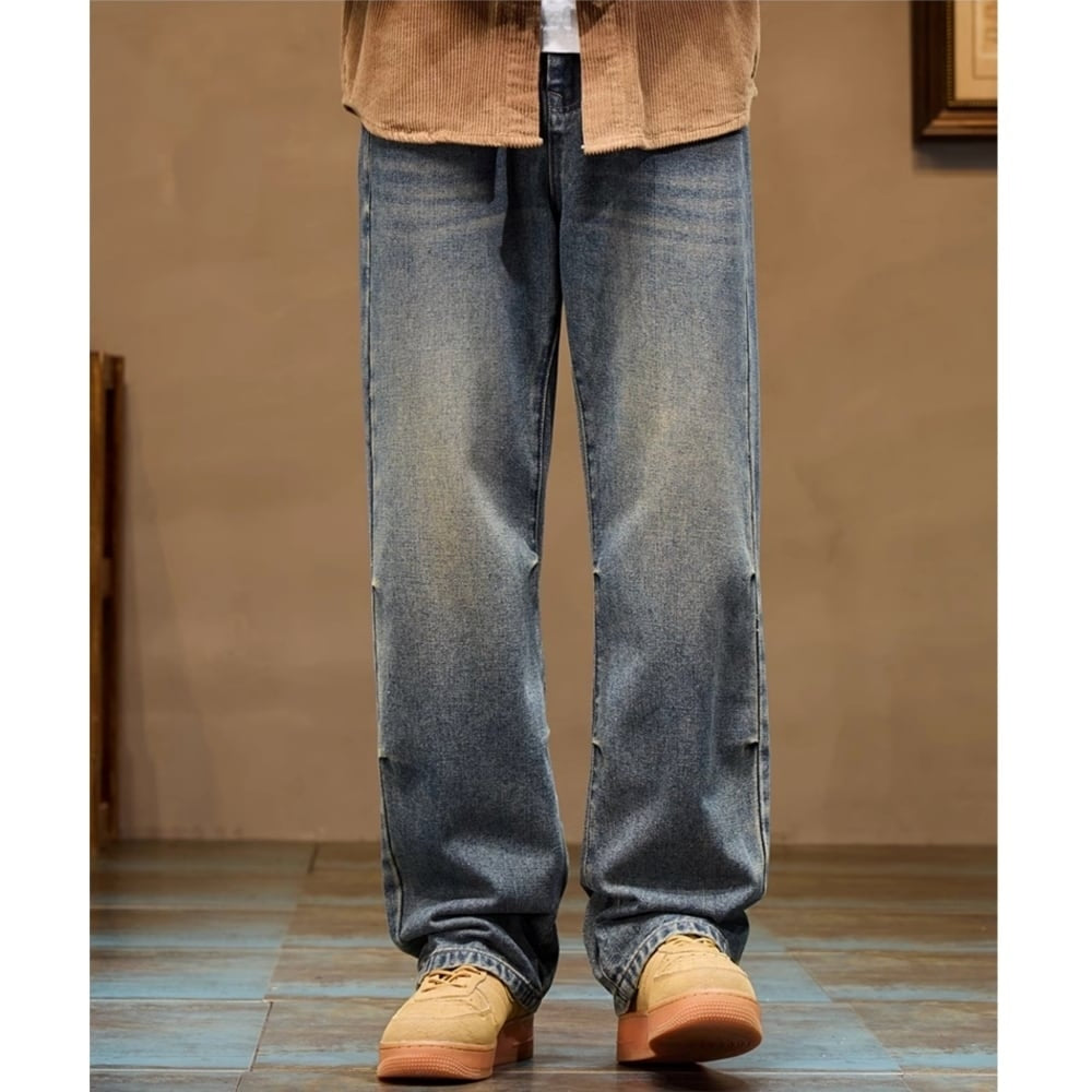 Wide straight denim jeans HL2357