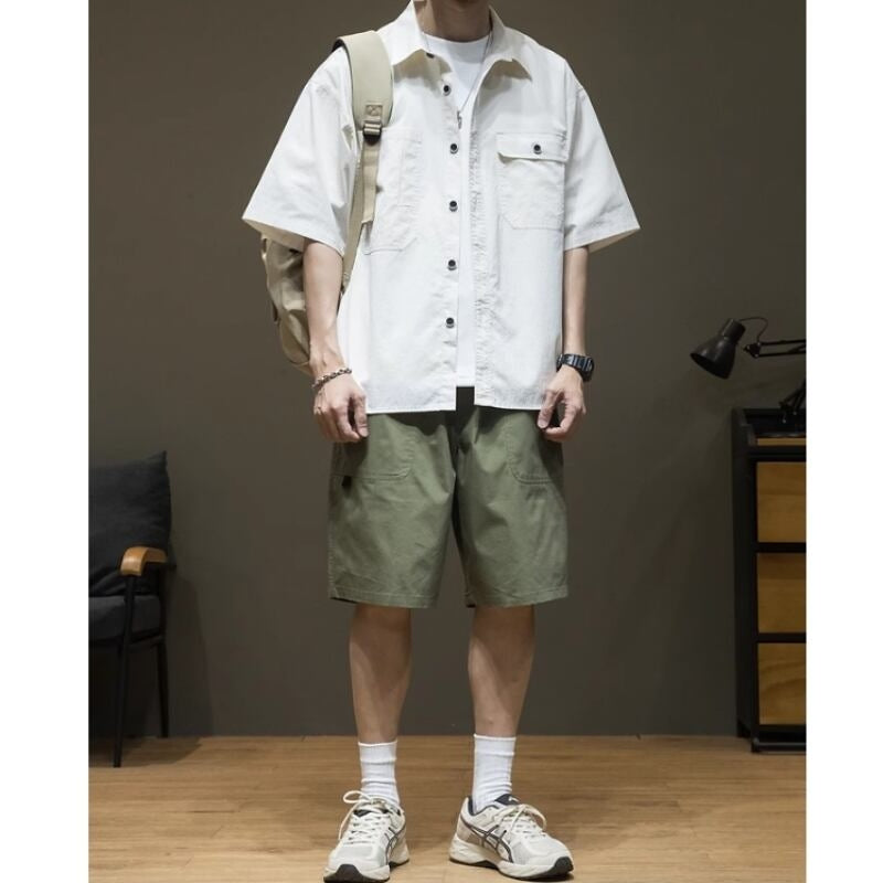 Half Sleeve Natural Shirt HL2040