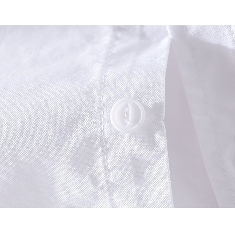 Collarless three-quarter sleeve shirt HL2353
