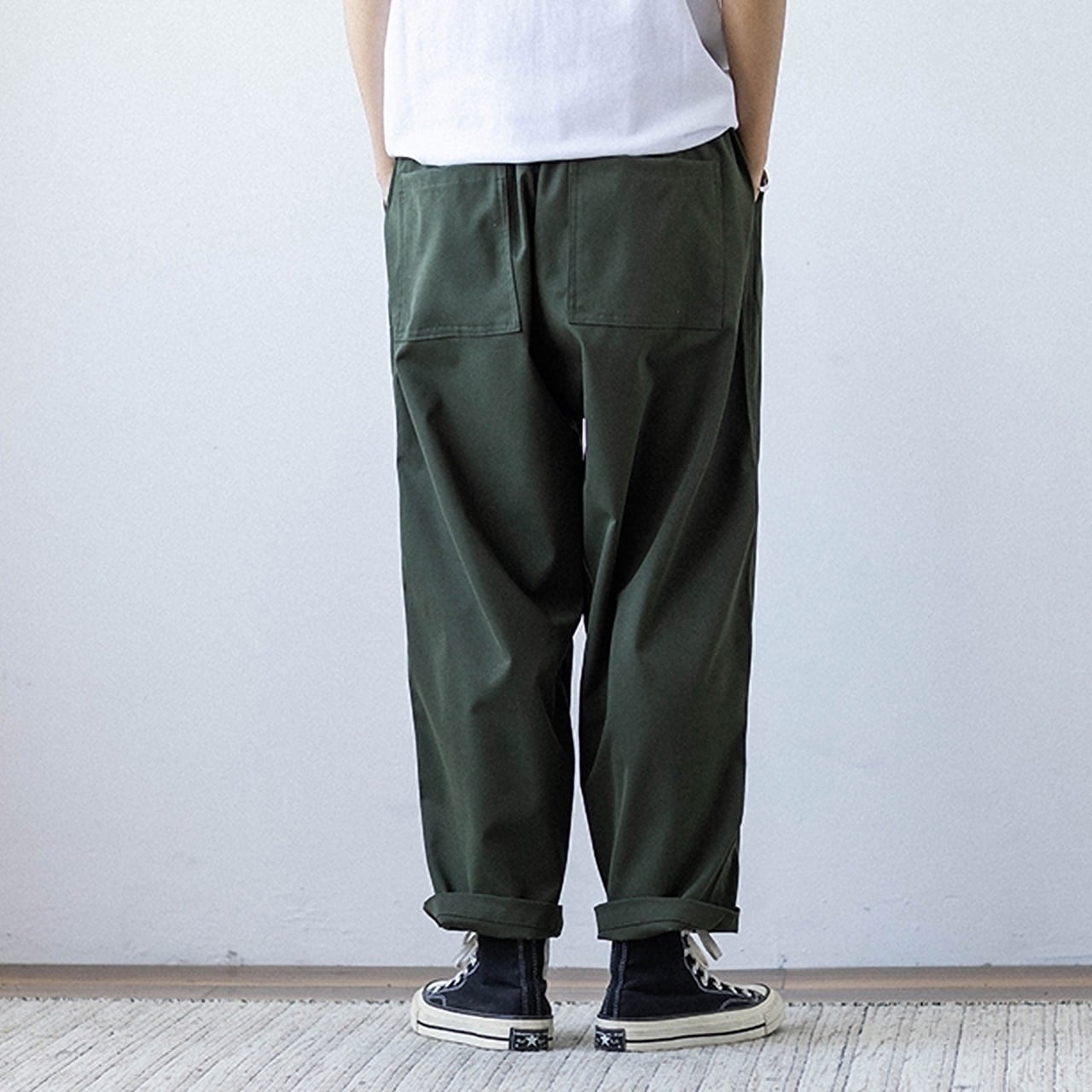 ルーズストレートパンツ HL1691