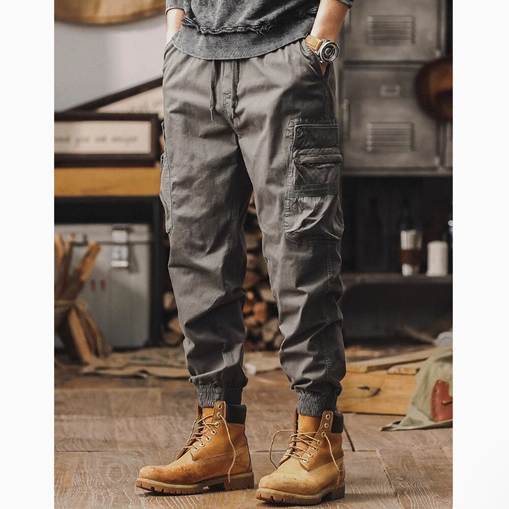 Multi-pocket casual pants HL2392