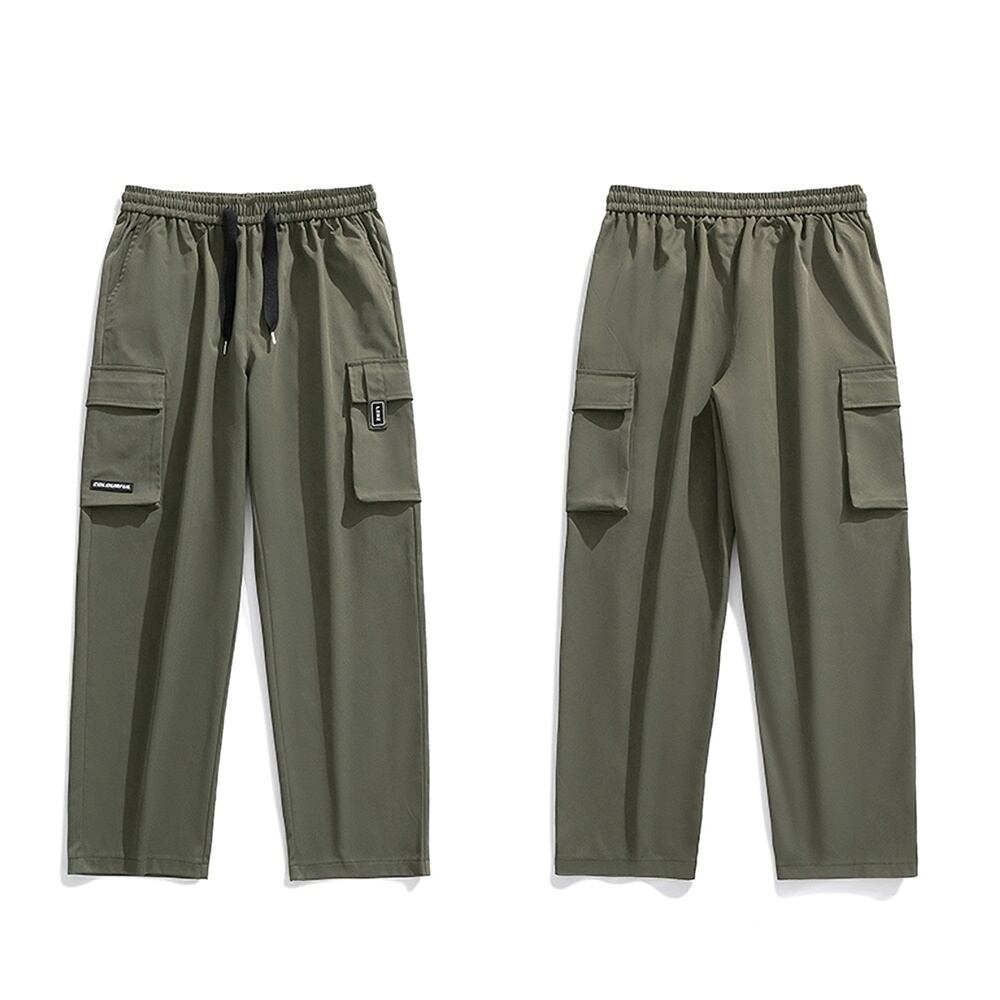 Multi-pocket wide pants HL2297