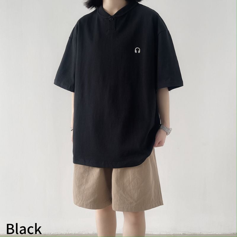 Henry neck T-shirt HL1504