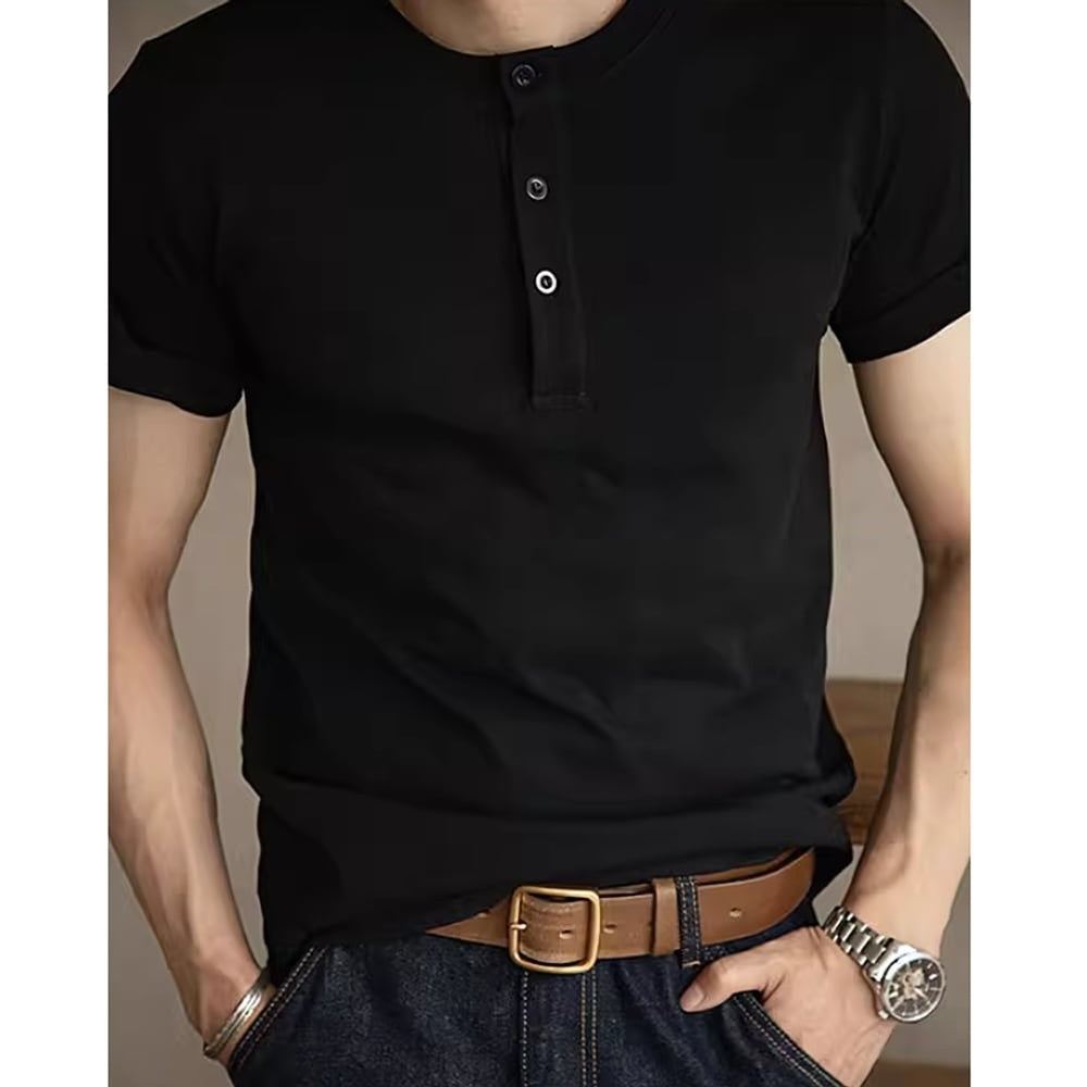 Henley neck T-shirt HL2452