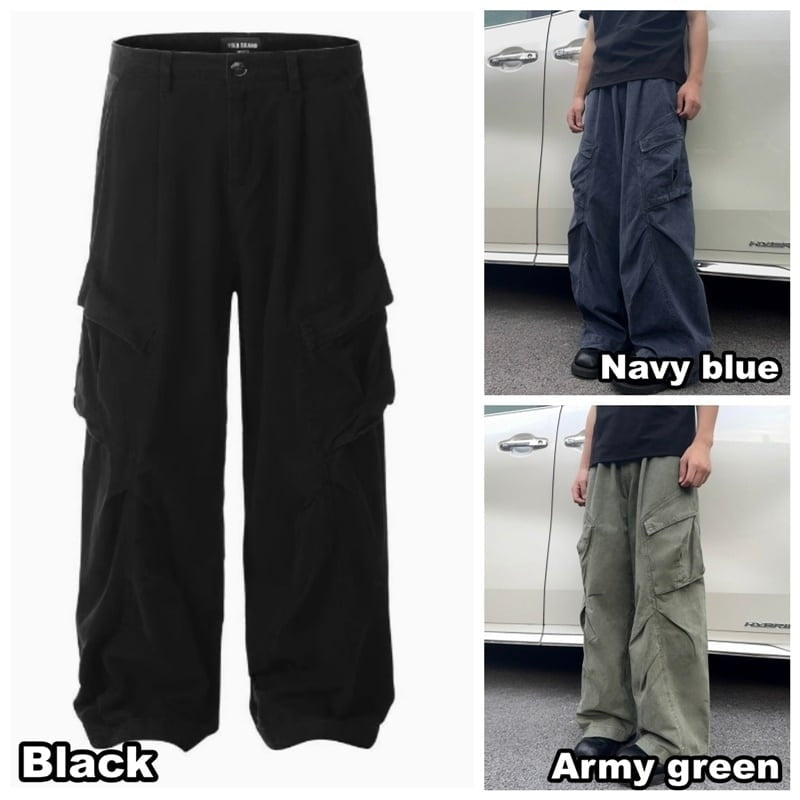 Side pocket cargo pants HL2196