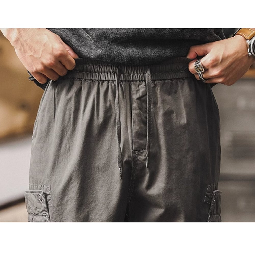 Multi-pocket casual pants HL2392